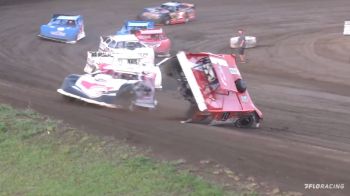 Bob Gardner Spins, Flips Foe Under Caution at Farmer City