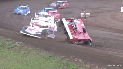 Bob Gardner Spins, Flips Foe Under Caution at Farmer City
