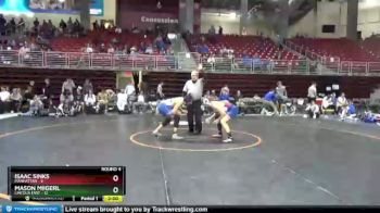 160 lbs Round 4 (8 Team) - Mason Miigerl, Lincoln East vs Isaac Sinks, Manhattan