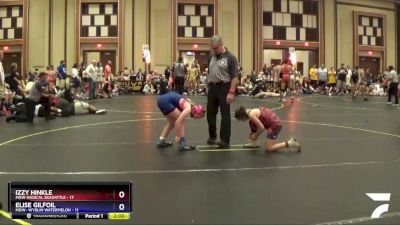 98 lbs Round 5 (6 Team) - Izzy Hinkle, MGW-Radical Skadattle vs Elise Gilfoil, MGW- Wydlin Watermelon