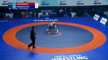 57 kg Final 3-5 - Maxwell Gallagher, United States vs Ali Momenijoujadeh, Iran