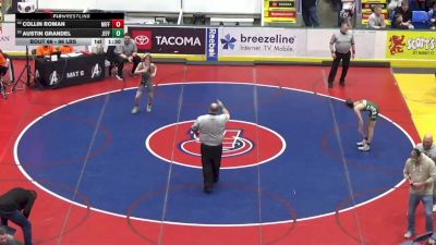 96 lbs Round Of 64 - Collin Roman, Mifflinburg vs Austin Grandel, Jefferson Morgan