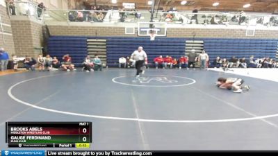 55 lbs Quarterfinal - Gauge Ferdinand, Kuna Klub vs Brooks Abels, Middleton Wrestling Club