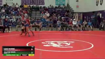 110 lbs Round 4 (6 Team) - Leah Marine, Washington Courthouse vs Dalton Davis, Sidney