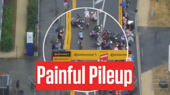 Girmay Injured In Crash - TDF 2025 Stage 17