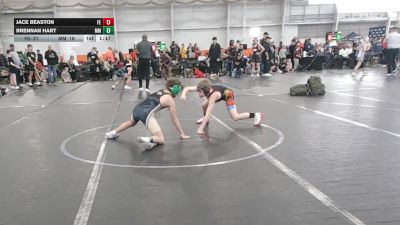 84 lbs Round 3 (4 Team) - Jace Beaston, Firebird Elite vs Brennan Hart, Meridian Maniacs