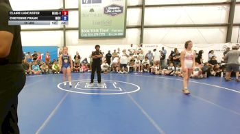 56 lbs Rr Rnd 7 - Claire Lancaster, Okie Girls - W vs Cheyenne Frank, Michigan Wrestling Academy - W