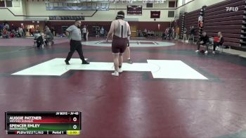 JV-45 lbs Round 5 - Auggie Patzner, Western Dubuque vs Spencer Emley, Independence