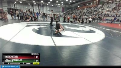 92 lbs Semifinal - Maxx Watson, Sandpoint Legacy WC vs Logan Batchelor, Lionheart WC