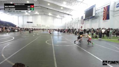 50 lbs Quarterfinal - Uila Peters, LV Bears WC vs Jacky Saenz, Threshold WC