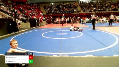 90 lbs 3rd Place - Miles Allen, Barnsdall Youth Wrestling vs Easton Seago, Collinsville Cardinal Youth Wrestling