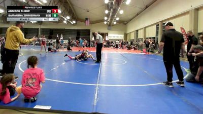 100 lbs Final - Addison Burke, Sassie Lassies FIWC vs Samantha Zimmerman, MGW Beach Beasts