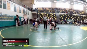 144 lbs Champ. Round 1 - Samuel Moreno, CHIPPEWA vs Chase Roberts, WOODRIDGE