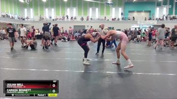 157 lbs Round 3 (4 Team) - Carson Bennett, Charlotte Vikings vs Julian Bell, Pasco Wolfpack