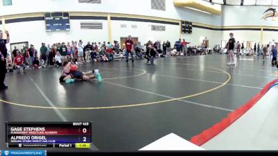 126 lbs Cons. Round 2 - Gage Stephens, Punishment Wrestling Academy vs Alfredo Origel, Indiana Storm Wrestling Club