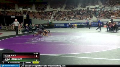 D1-132 lbs Cons. Round 2 - Amiya Hernandez, Basha vs Kiyah Jeske, Maricopa