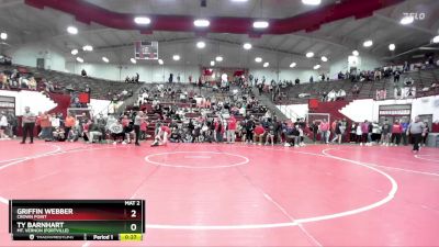 113 lbs Cons. Semi - Ty Barnhart, Mt. Vernon (Fortville) vs Griffin Webber, Crown Point