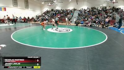 175 lbs Champ. Round 1 - Jayden Lawlar, Sheridan vs Nicholas Martinez, Natrona County