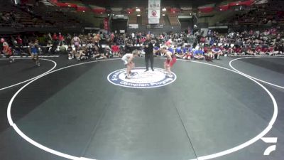 113 lbs Declan Leonard, SAWA - Sacramento Area Wrestling Association vs Lytning Hazen, MDWA - Mount Diablo Wrestling Association