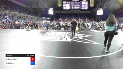 220 lbs Cons 32 #1 - Jesus Gonzalez, Wisconsin vs Preston Colvin, Idaho