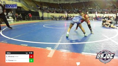 98 lbs Final - Camila Alvarez, Ranger 47 Wrestling Club vs Yareli Flores, Raw Wrestling Club