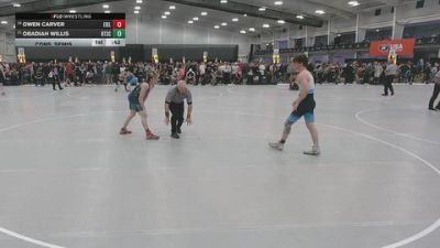 138 lbs Cons. Semis - Owen Carver, Eierman Elite vs Obadiah Willis, Beat The Streets Chicago