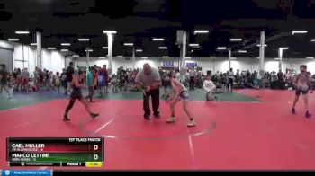 76 lbs Finals (2 Team) - Marco Lettini, Iron Horse vs Cael Muller, PA Alliance Red