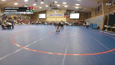 149 lbs Cons. Round 4 - Langdon Mullica, Valiant vs Tristen Brown, Doane