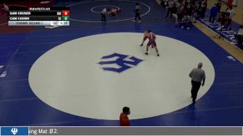 285 lbs Champ. Round 1 - Cam Cavins, Roanoke College vs Sam Cruser, Ohio Northern University