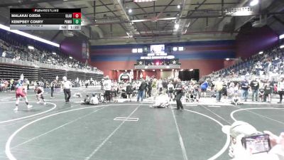 53 lbs Rr Rnd 2 - Malakai Ojeda, Gladiator Wrestling Academy vs Kempsey Conry, Pomona Elite