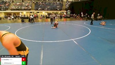 7th - 8th grade - 93 Champ. Round 1 - Camden Bradley, Viking Wrestling Club (IA) vs Lincoln Whitcome, Immortal Athletics WC