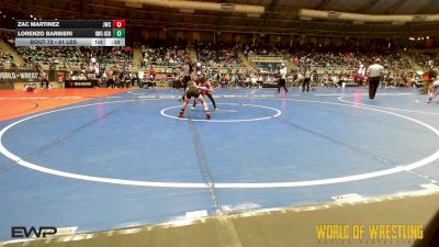 61 lbs Consi Of 32 #2 - Zac Martinez, Juggernaut Wrestling Club vs Lorenzo Barbieri, Ruthless WC