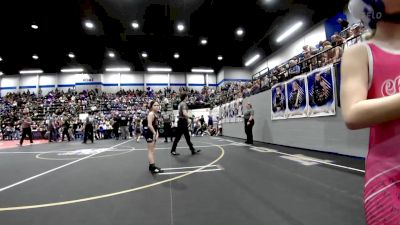 58 lbs Rr Rnd 1 - Piper Boren, Choctaw Ironman Youth Wrestling vs Shyann Taylor, El Reno Wrestling Club