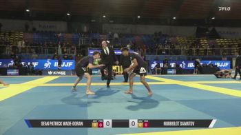 Sean Patrick Wade-Doran vs Nurbolot Samatov 2026 IBJJF European NoGi