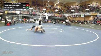 132 lbs Cons. Round 1 - Isaac Wikle, Sabetha HS vs Bentley Sutherland, Oberlin-Decatur Community HS