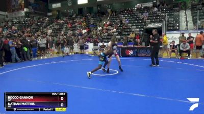 102 lbs Cons. Semi - Rocco Gannon, WA vs Nathan Matthis, MD