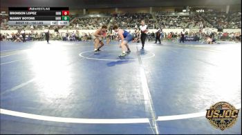 155 lbs Round Of 64 - Bronson Lopez, Derby Wrestling Club vs Manny Botone, Darko Valley Wolfpak