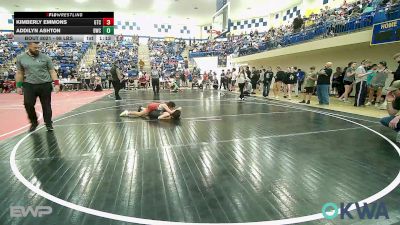 98 lbs Rr Rnd 1 - Kimberly Emmons, Grove Takedown Club vs Addilyn Ashton, Bartlesville Wrestling Club