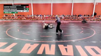 149 lbs Quarterfinal - Hunter Thomson, Rochester Christian University vs Grayson Sonntag, Cleary University