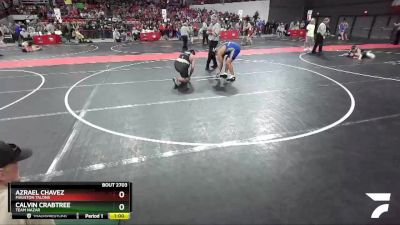 210 lbs Quarterfinal - Azrael Chavez, Mauston Talons vs Calvin Crabtree, Team Nazar