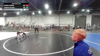 62 lbs Round Of 16 - Sariah Fisher, Savage House WC vs Ankido Peyour, Turlock Wrestling