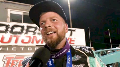 Chase Stockon Reacts After First USAC Sprint Car Win Since 2020 At Terre Haute
