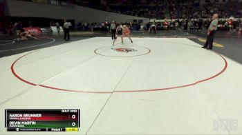3A-160 lbs Quarterfinal - Aaron Brunner, Yamhill-Carlton vs Devin Martin, Harrisburg