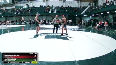 165 lbs Cons. Semi - Mason Reiniche, Oregon State vs Jack Haskin, Lake Erie College