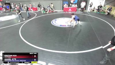 120 lbs Cons. Round 3 - Kristian Hua, California vs Hansel Acte, Eisenhower High School Wrestling