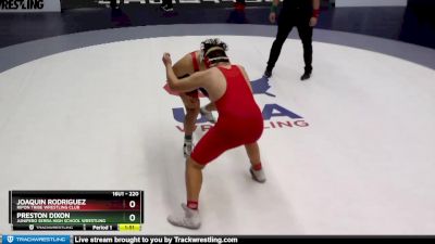 220 lbs Champ. Round 1 - Joaquin Rodriguez, Ripon Tribe Wrestling Club vs Preston Dixon, Junipero Serra High School Wrestling