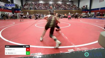 67 lbs Consi Of 4 - Kyle Albert, Raw Wrestling Club vs Waylon Wooten, Warner Eagles Youth Wrestling