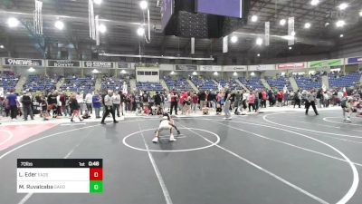 70 lbs Consi Of 4 - Liam Eder, Eads Jr. Olympic Wrestling vs Marcos Ruvalcaba, Garden City WC