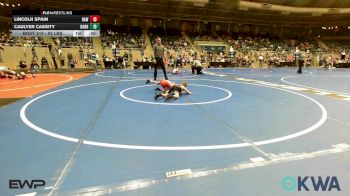 52 lbs Consi Of 8 #2 - Lincoln Spain, Raw Wrestling Club vs Caulyer Cassity, Barnsdall Youth Wrestling