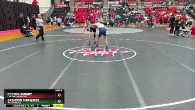 165 lbs Cons. Round 3 - Peyton Asbury, Central Methodist vs Brendon Marquess, Westminster